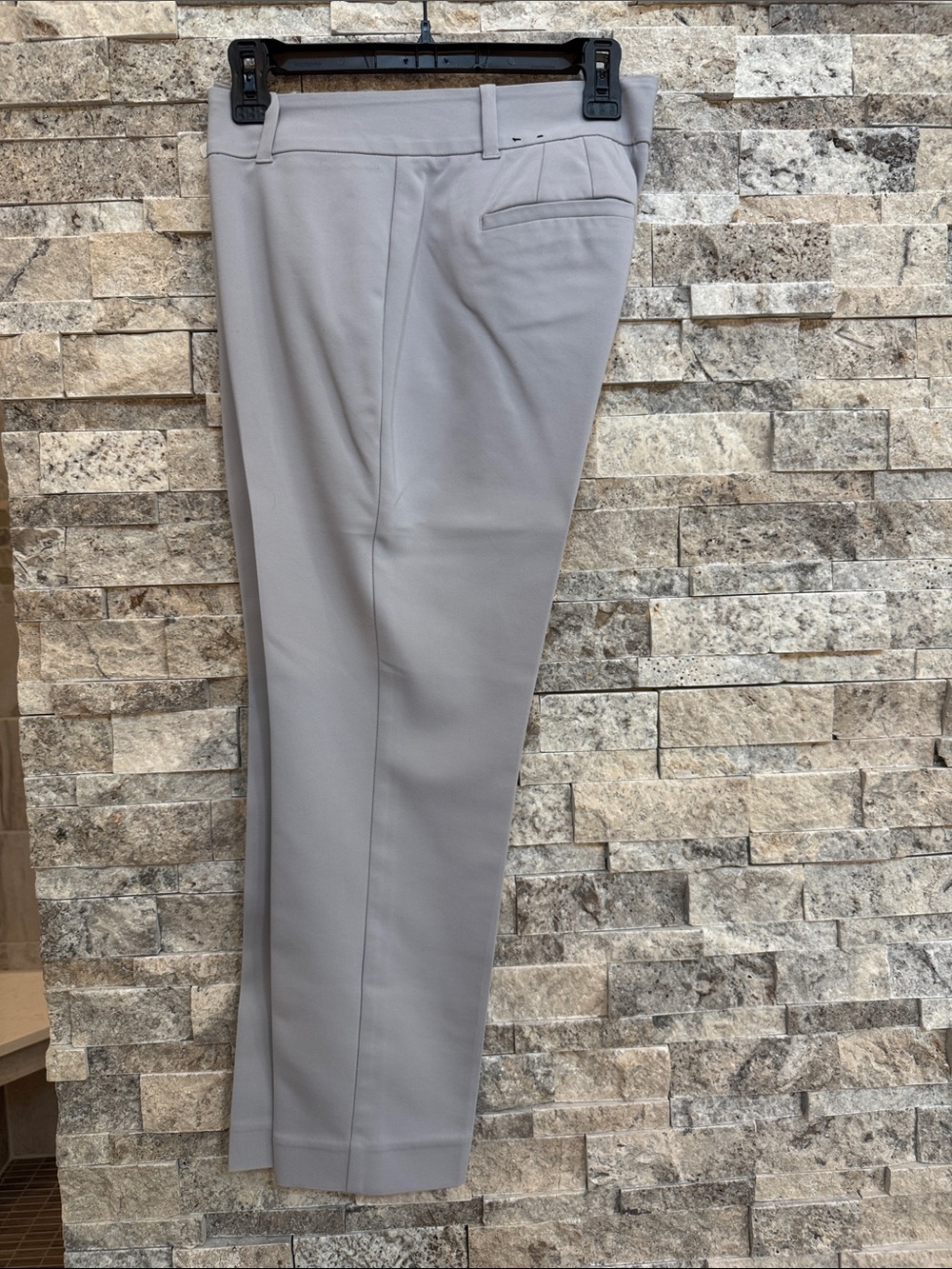White House Black Market Light Gray Cropped Slim Ankle Pants